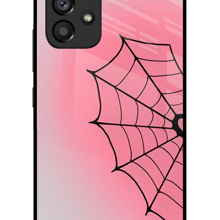 Pink Web Samsung A53 5G Glass Case