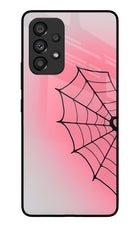 Pink Web Samsung A53 5G Glass Case