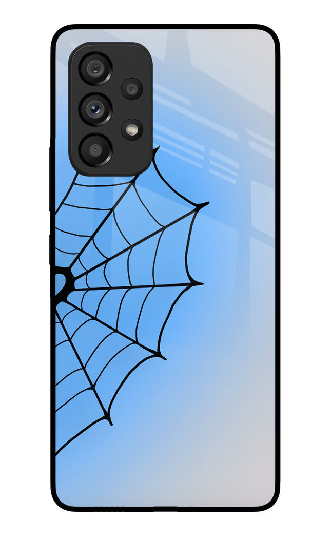 Blue Web Samsung A53 5G Glass Case