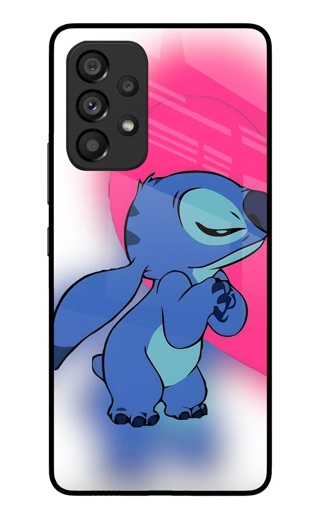 Stitch Hug Samsung A53 5G Glass Case
