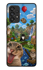Minecraft Cat Chaos Samsung A53 5G Glass Case