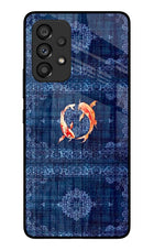 Koi Blue Samsung A53 5G Glass Case