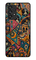 Folk Print Samsung A53 5G Glass Case