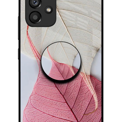 White Pink Leaf Samsung A53 5G Pop Case by Casekaro