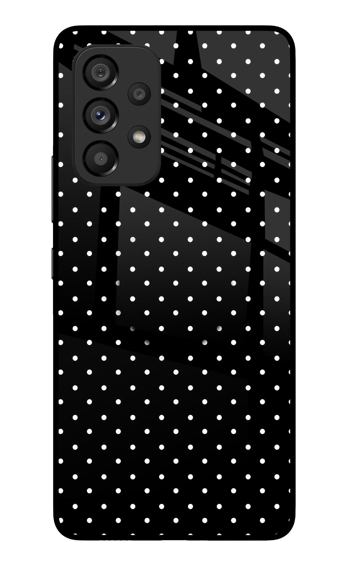 White Dots Samsung A53 5G Glass Case