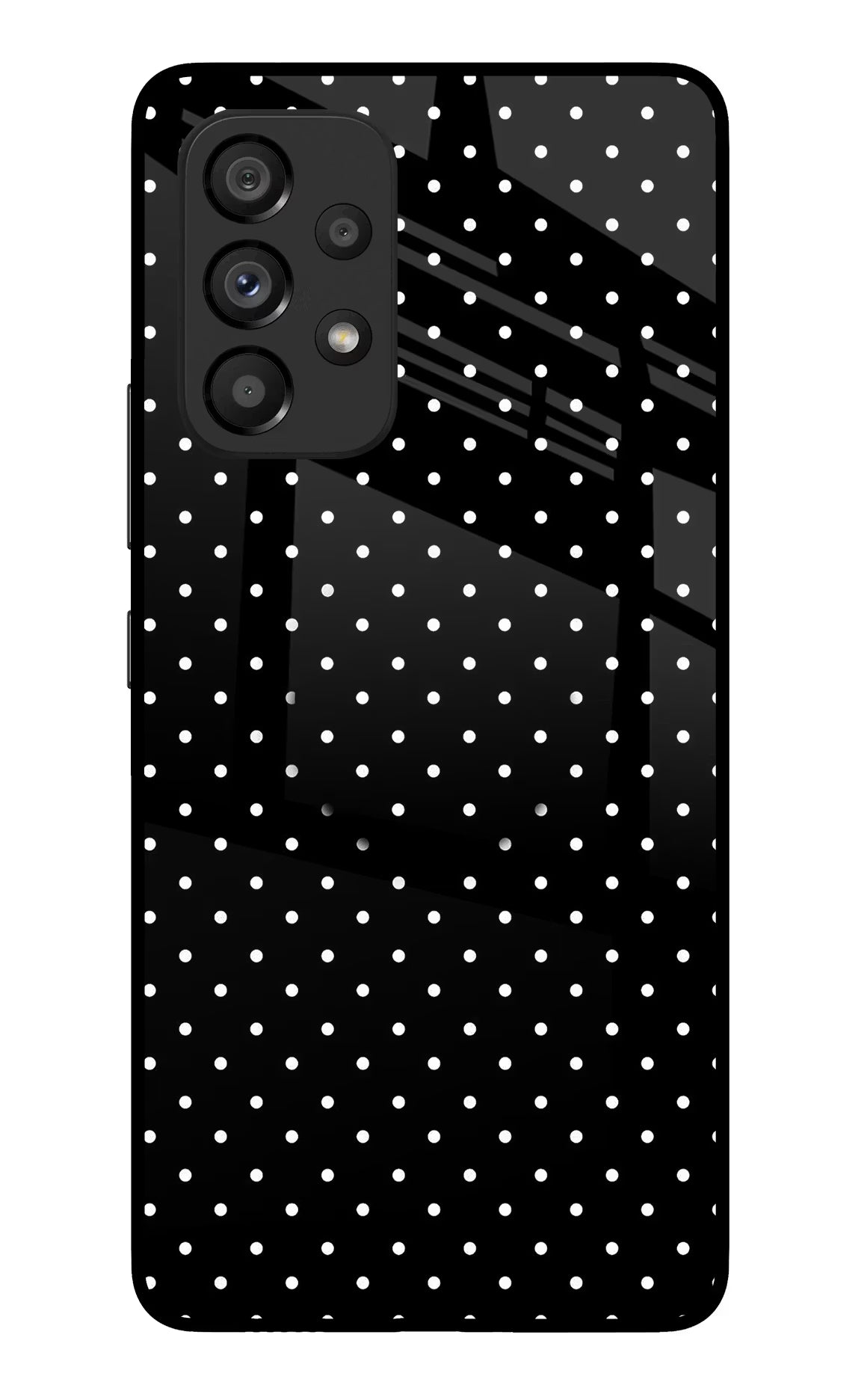 White Dots Samsung A53 5G Glass Case