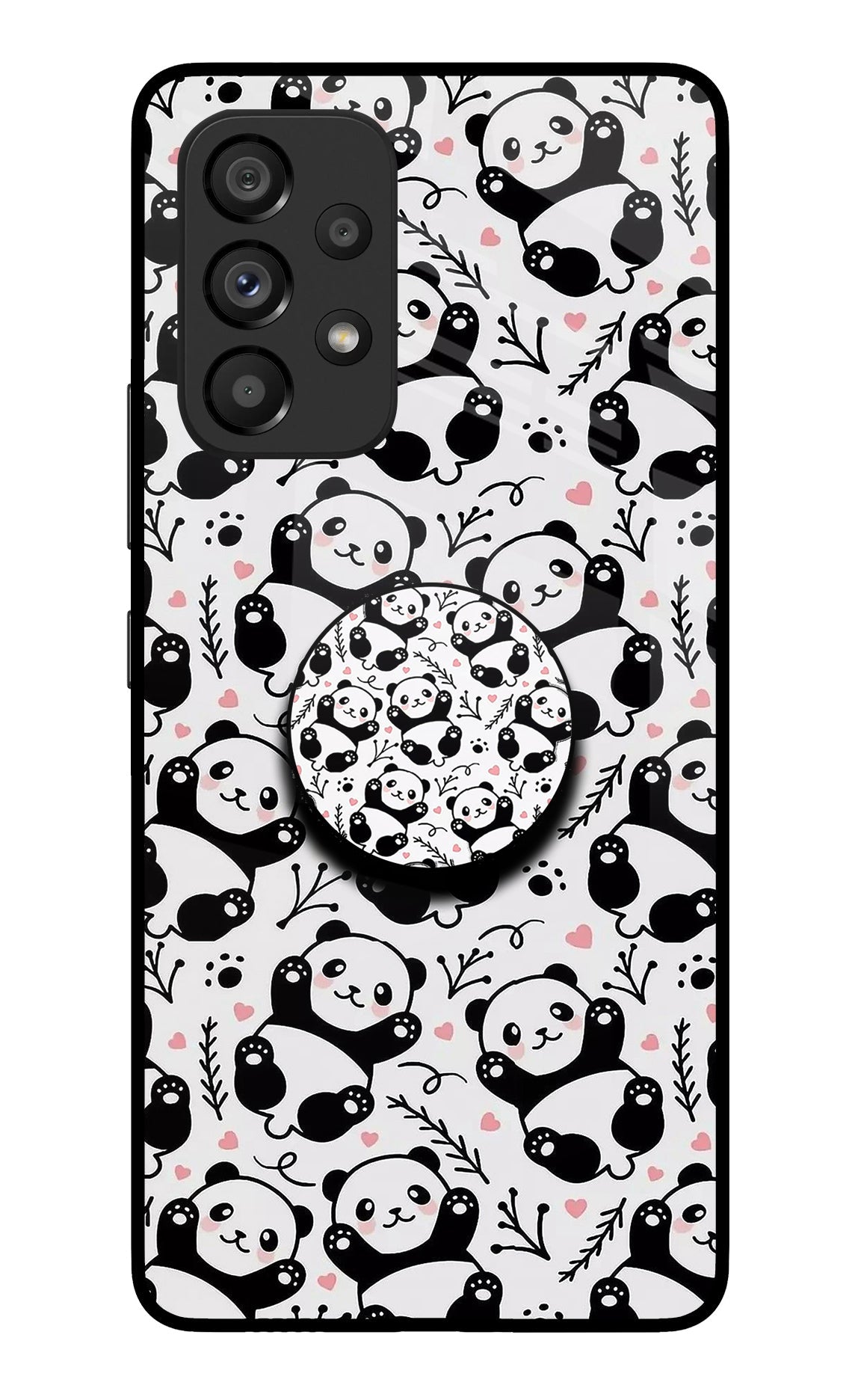 Cute Panda Samsung A53 5G Glass Case