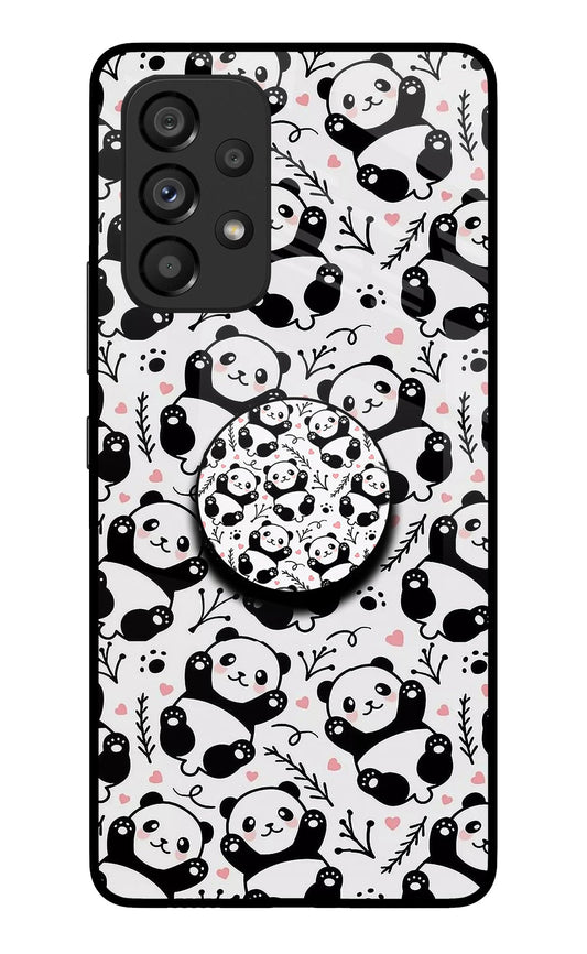 Cute Panda Samsung A53 5G Glass Case