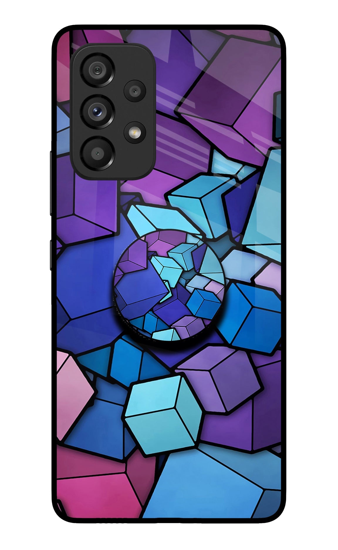 Cubic Abstract Samsung A53 5G Glass Case