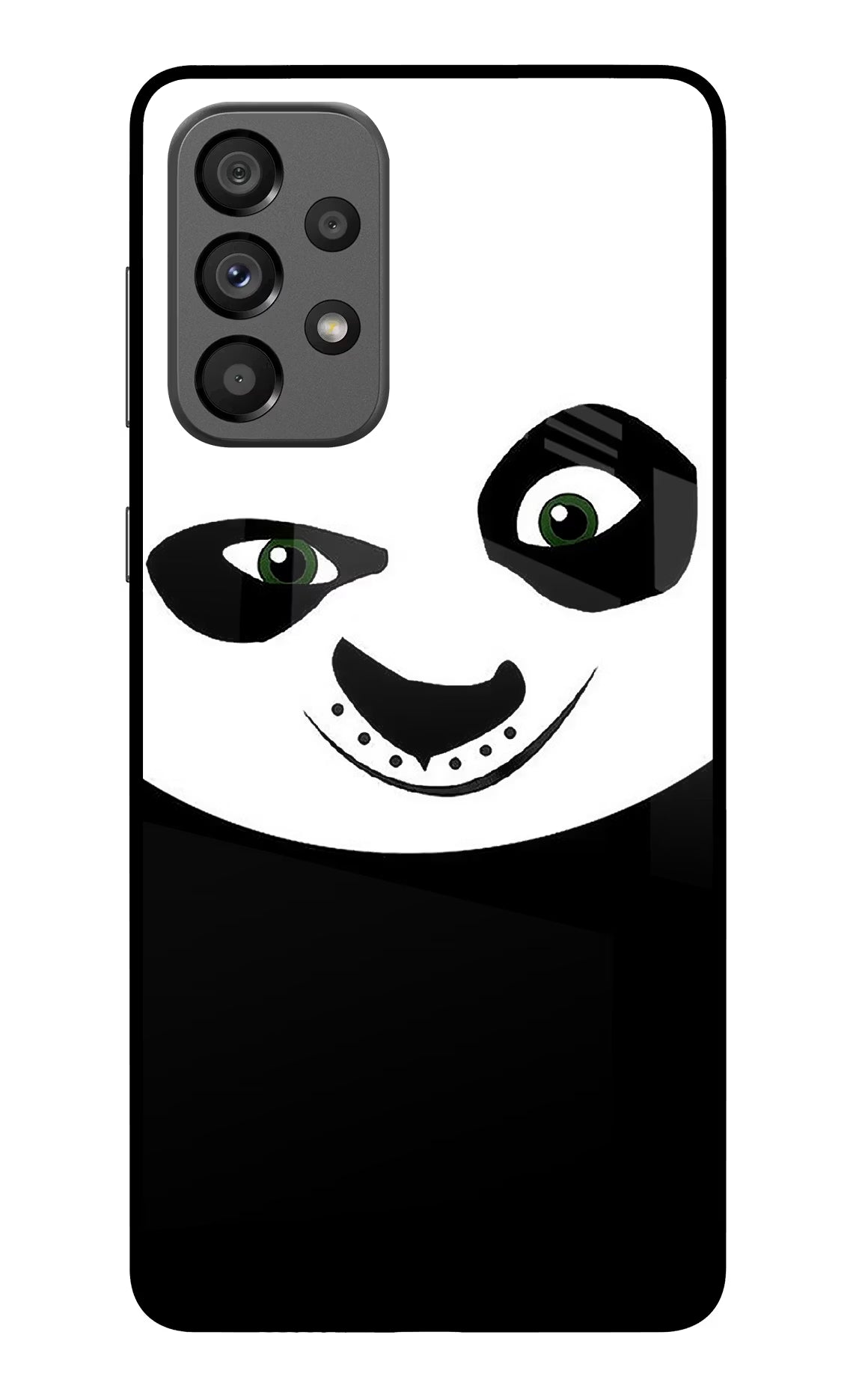 Panda Samsung A73 5G Glass Case Back Cover by Casekaro