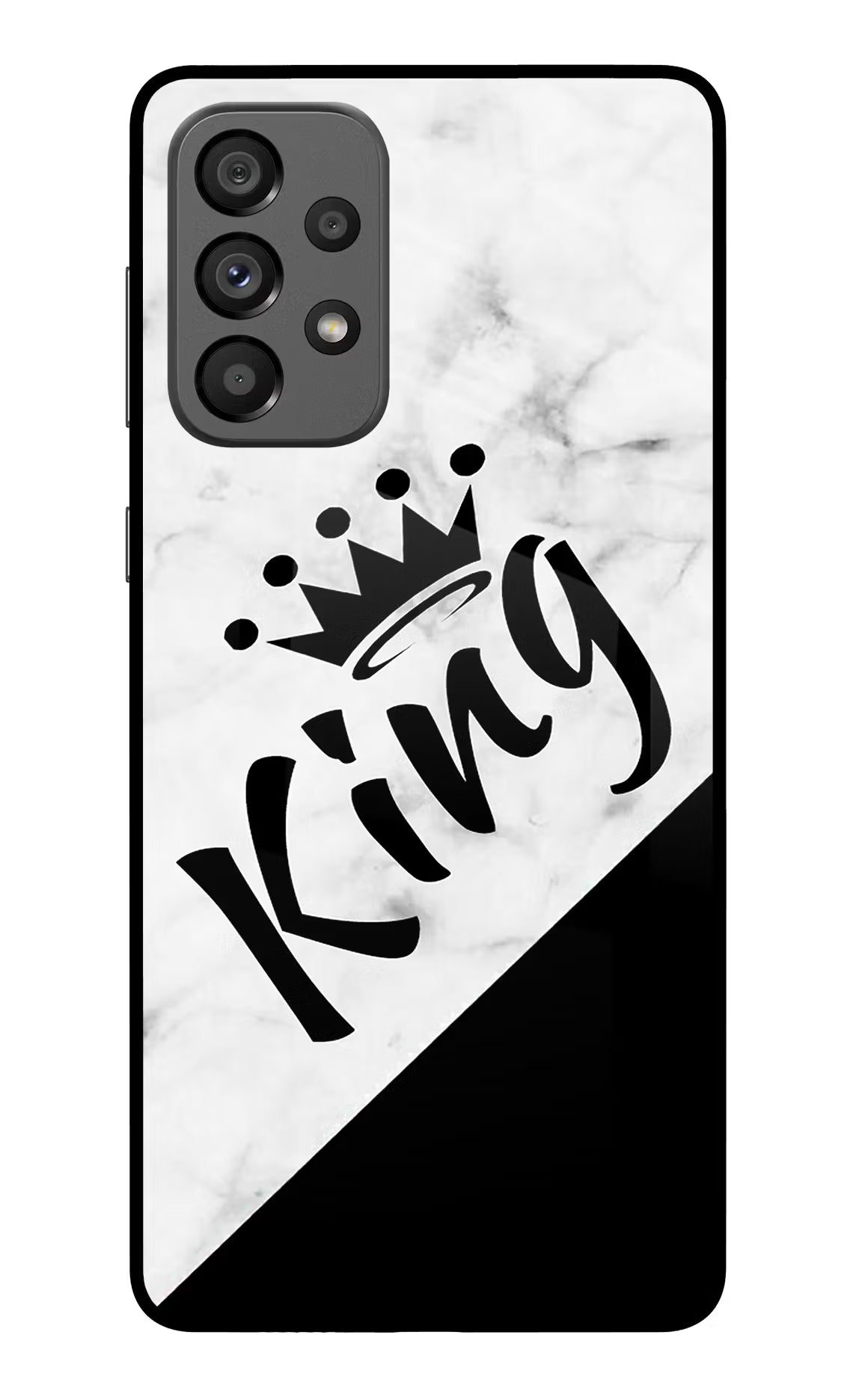 King Samsung A73 5G Glass Case Back Cover by Casekaro