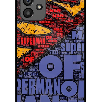 Superman Samsung A73 5G Glass Case Back Cover by Casekaro