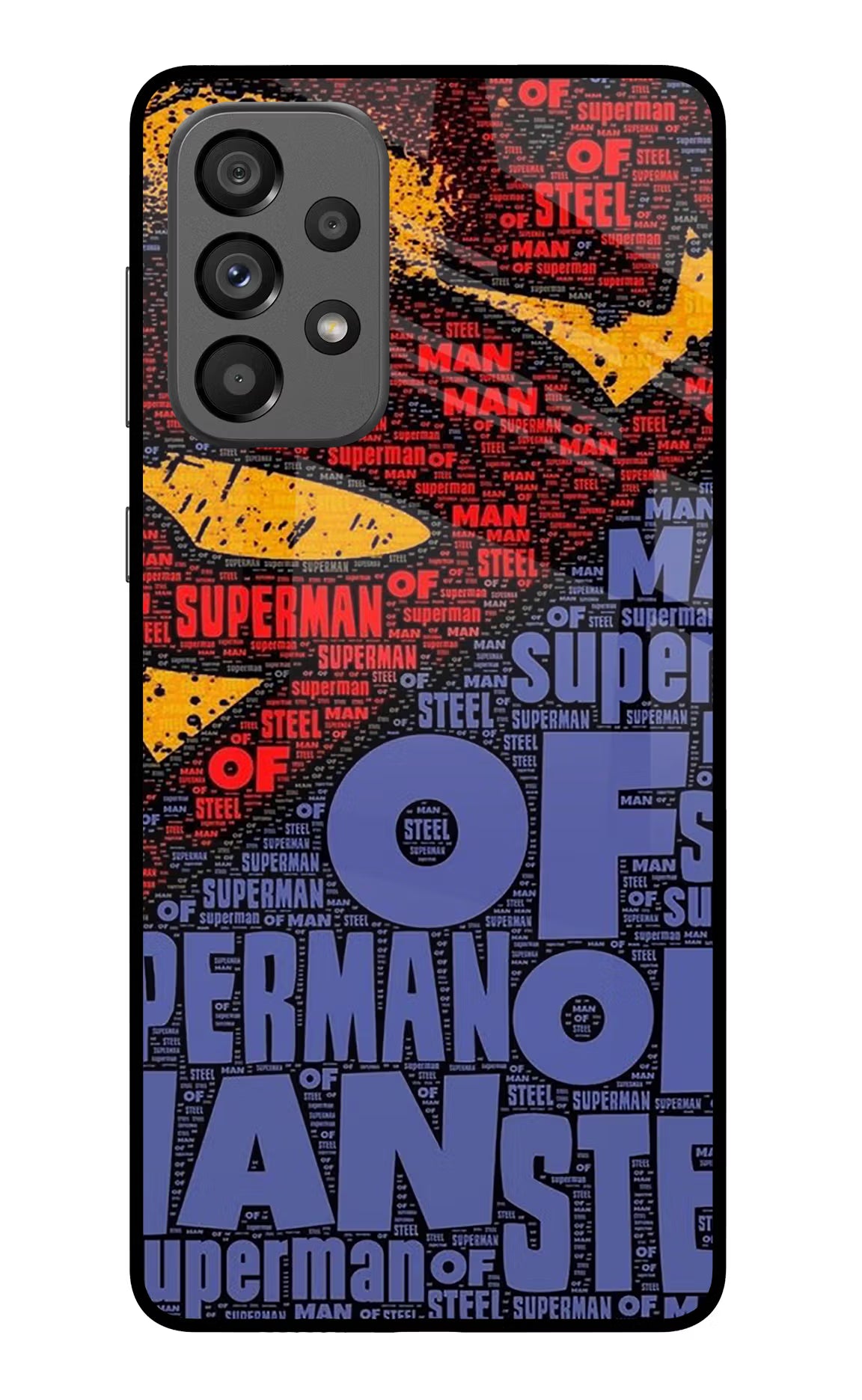 Superman Samsung A73 5G Glass Case Back Cover by Casekaro