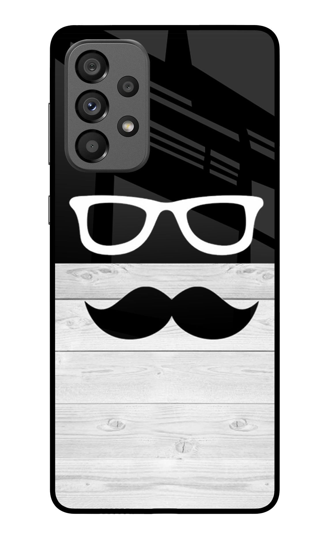 Mustache Samsung A73 5G Glass Case