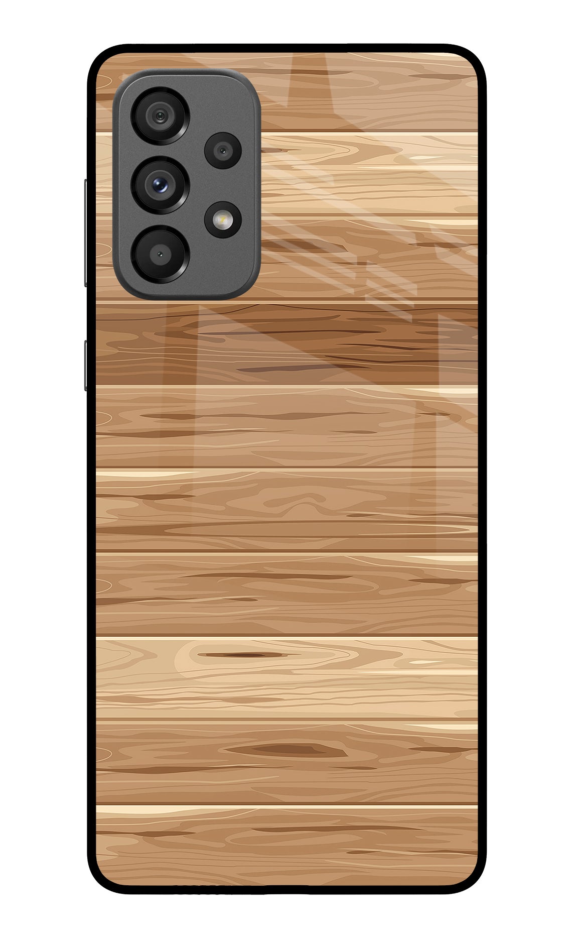 Wooden Vector Samsung A73 5G Glass Case