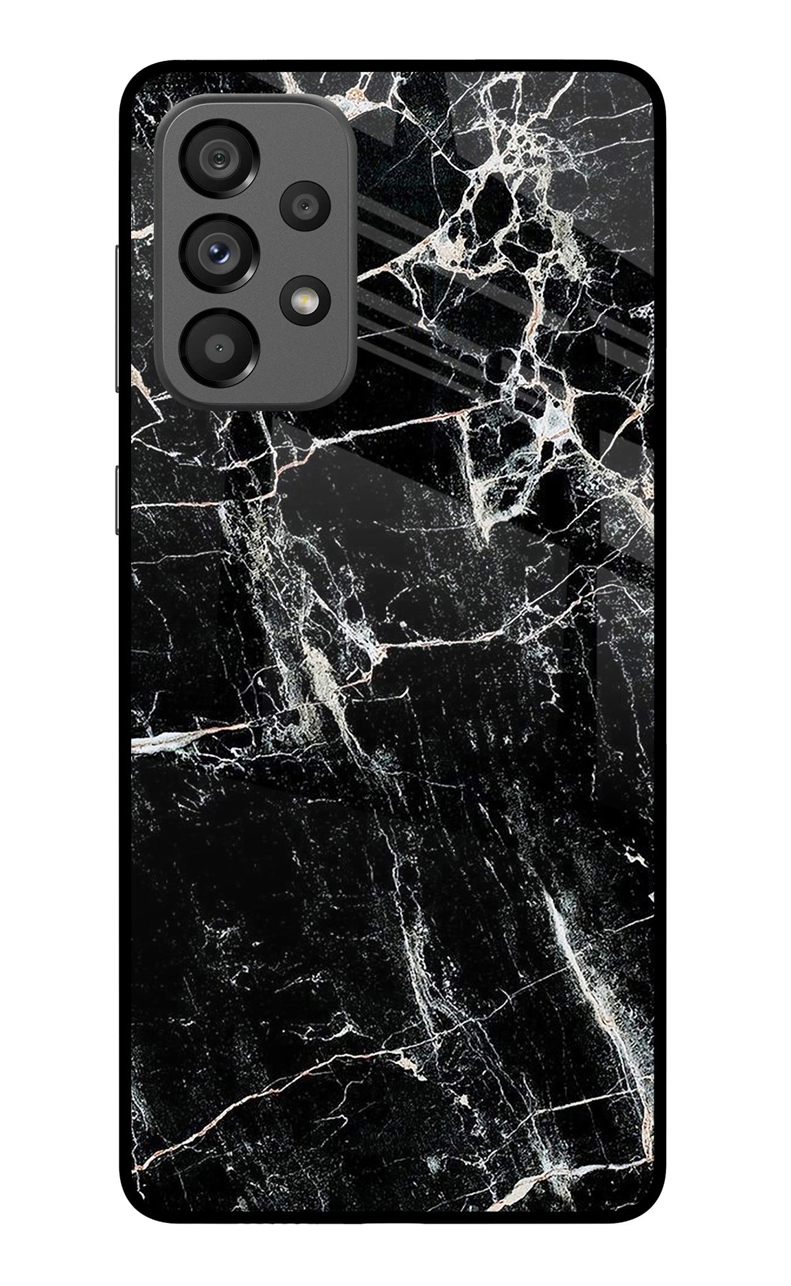 Black Marble Texture Samsung A73 5G Back Cover