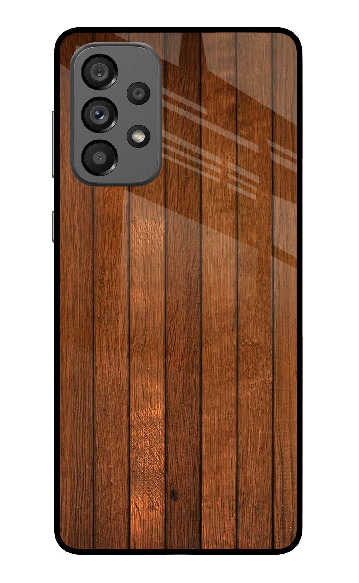Wooden Artwork Bands Samsung A73 5G Glass Case Back Cover by Casekaro
