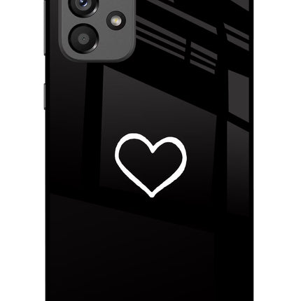 Heart Samsung A73 5G Glass Case Back Cover by Casekaro