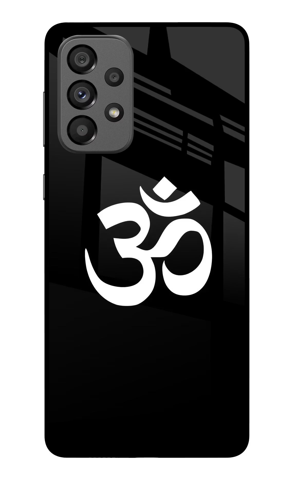 Om Samsung A73 5G Glass Case Back Cover by Casekaro