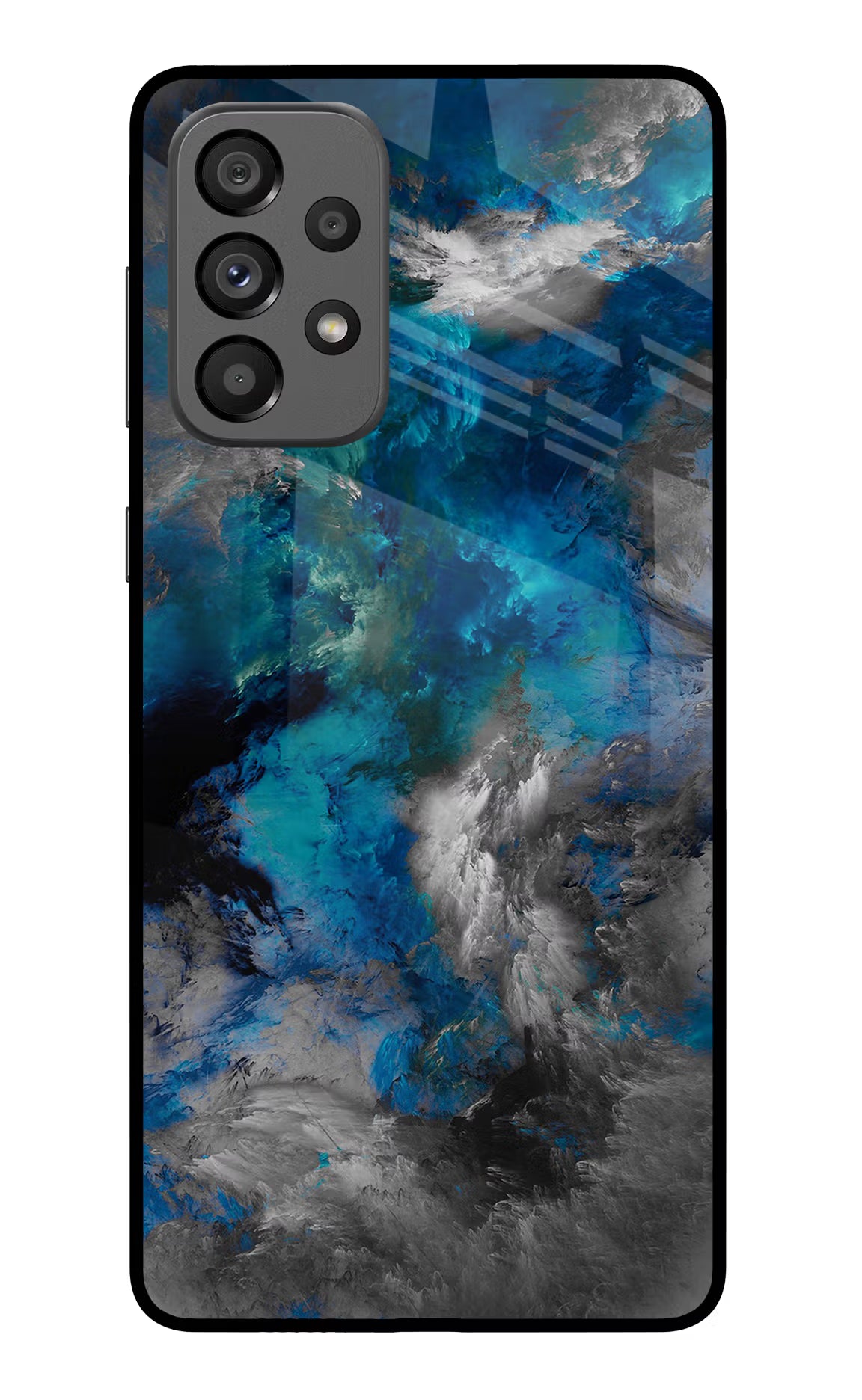 Artwork Samsung A73 5G Glass Case Back Cover by Casekaro