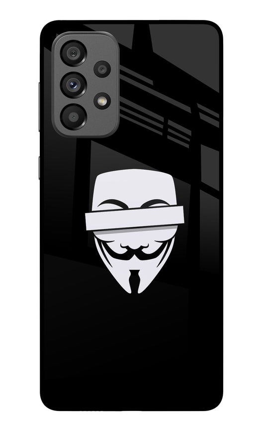 Anonymous Face Samsung A73 5G Glass Case