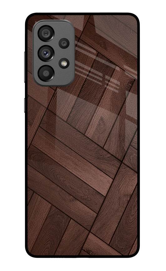 Wooden Texture Design Samsung A73 5G Glass Case