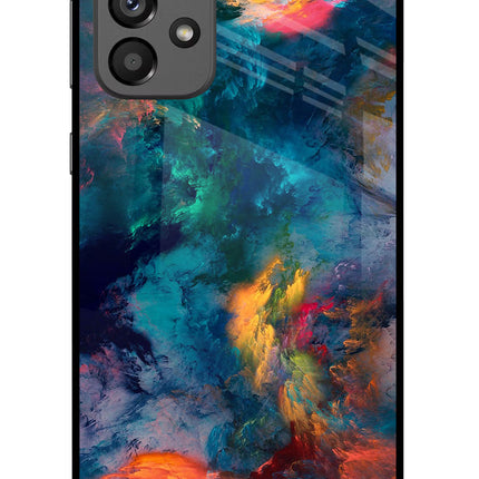 Artwork Paint Samsung A73 5G Glass Case Back Cover by Casekaro