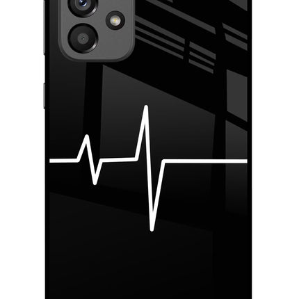 Heart Beats Samsung A73 5G Glass Case Back Cover by Casekaro