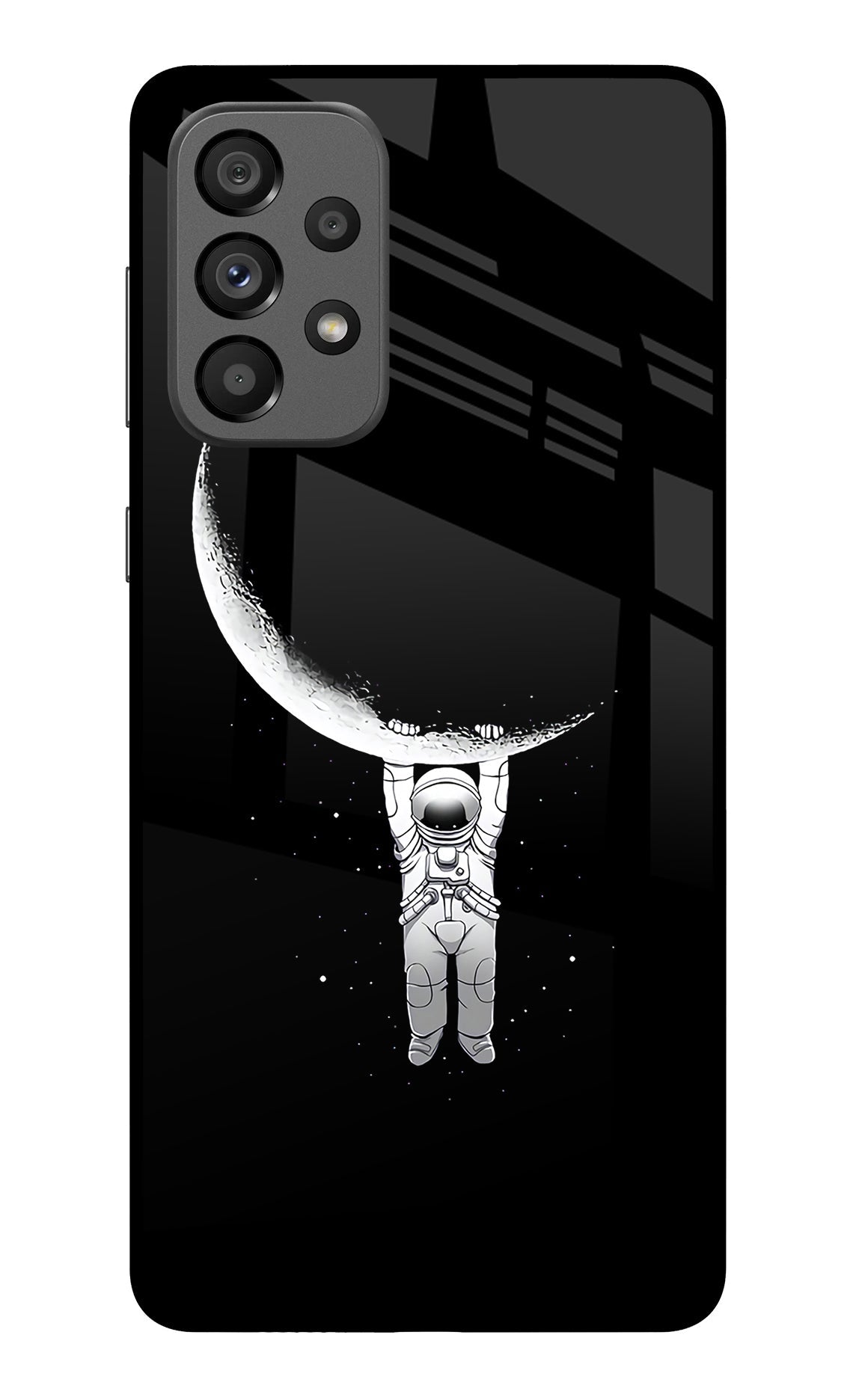 Moon Space Samsung A73 5G Glass Case
