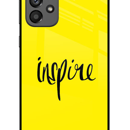 Inspire Samsung A73 5G Glass Case Back Cover by Casekaro