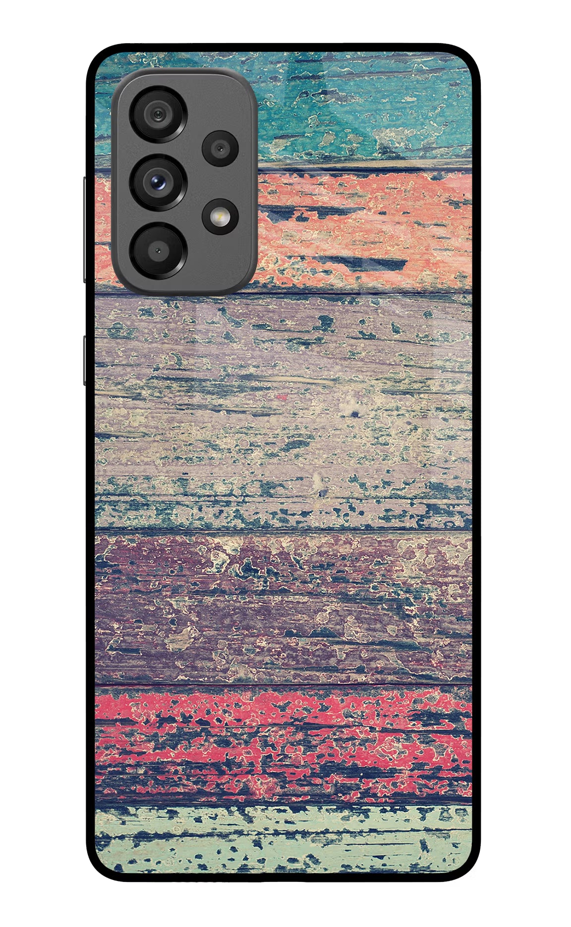 Colourful Wall Samsung A73 5G Glass Case Back Cover by Casekaro