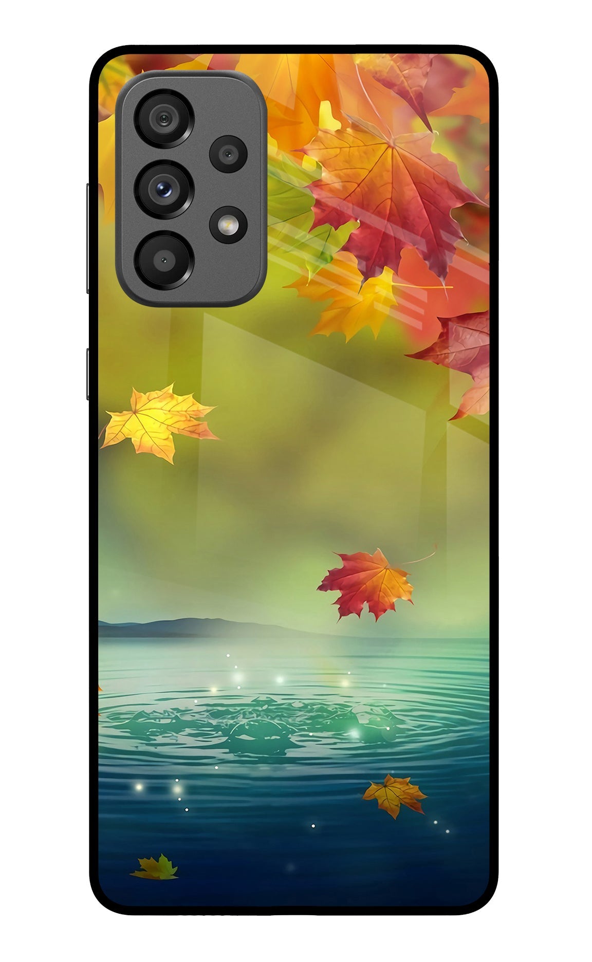 Flowers Samsung A73 5G Glass Case