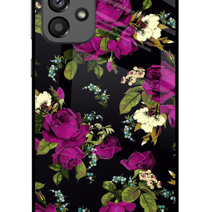 Flowers Samsung A73 5G Glass Case Back Cover by Casekaro
