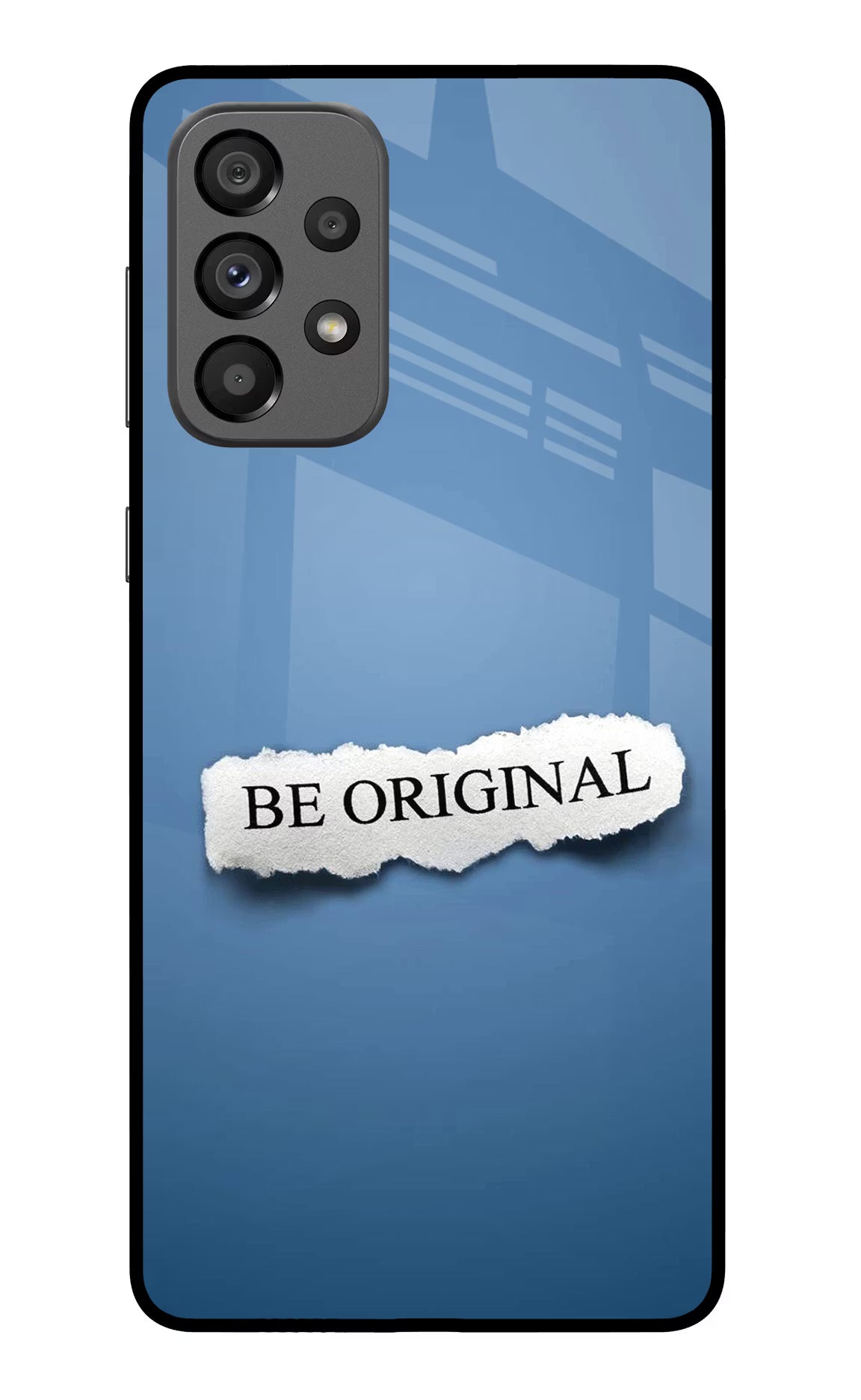 Be Original Samsung A73 5G Glass Case Back Cover by Casekaro