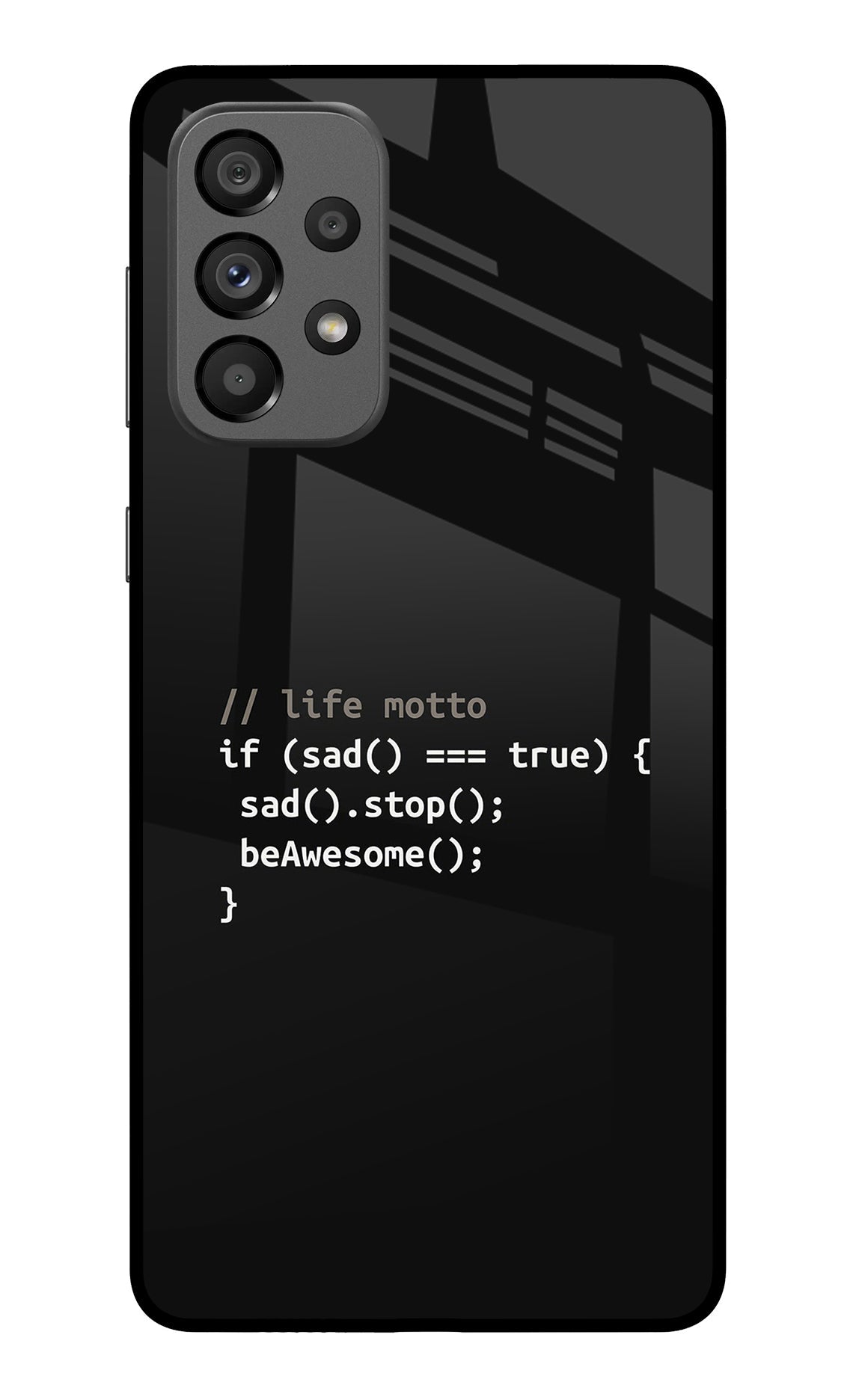 Life Motto Code Samsung A73 5G Back Cover