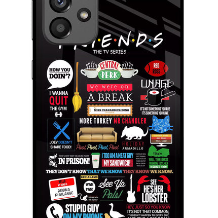 FRIENDS Samsung A73 5G Glass Case Back Cover by Casekaro