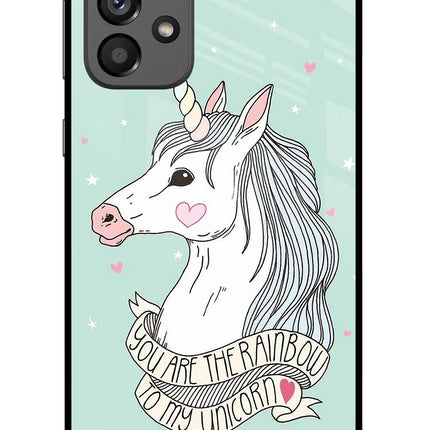 Unicorn Wallpaper Samsung A73 5G Glass Case Back Cover by Casekaro