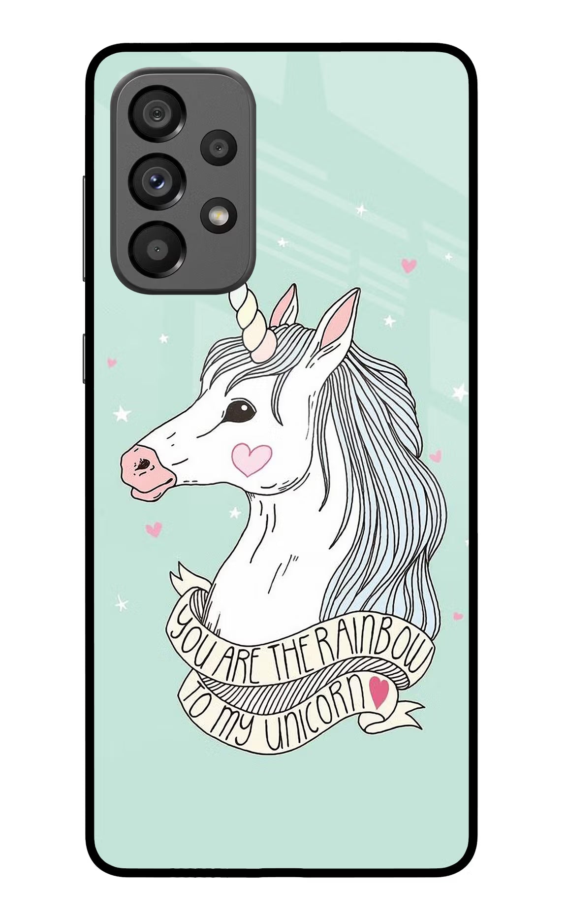 Unicorn Wallpaper Samsung A73 5G Glass Case Back Cover by Casekaro