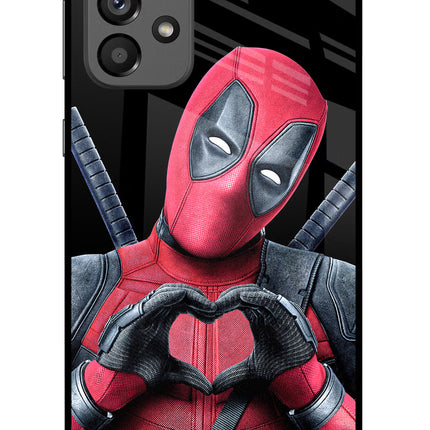 Deadpool Samsung A73 5G Glass Case Back Cover by Casekaro