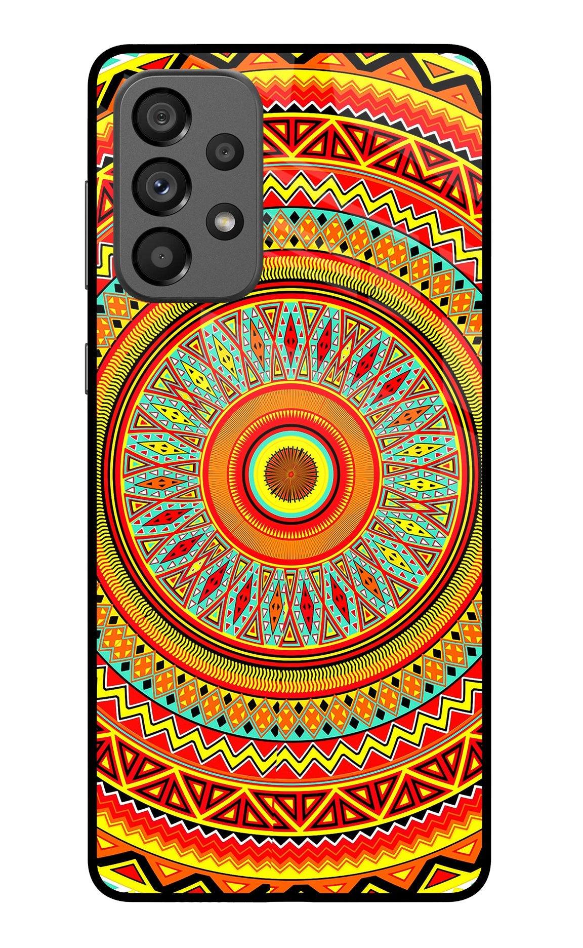 Mandala Pattern Samsung A73 5G Glass Case