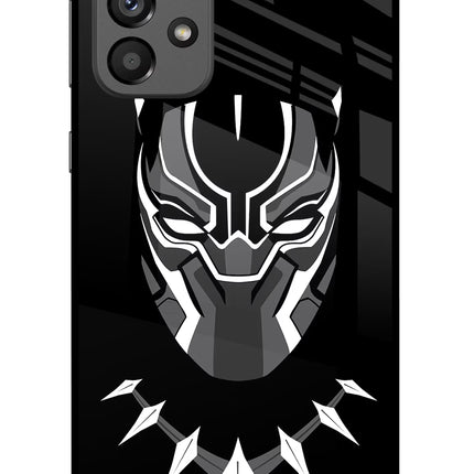 Black Panther Samsung A73 5G Glass Case Back Cover by Casekaro