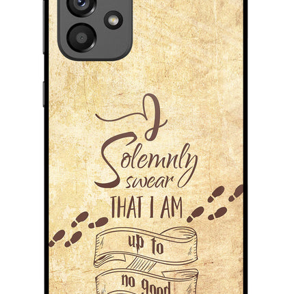 I Solemnly swear that i up to no good Samsung A73 5G Glass Case