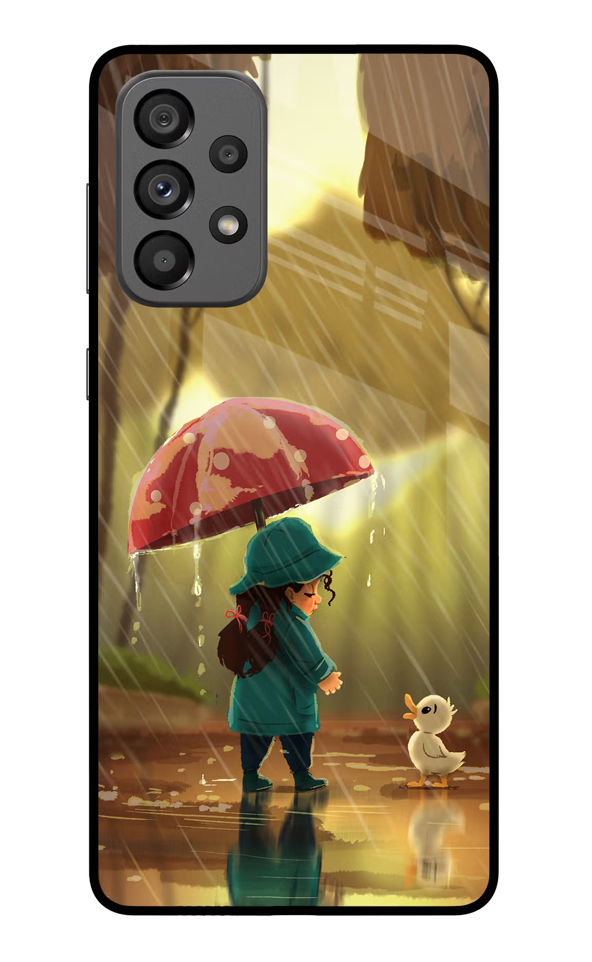 Rainy Day Samsung A73 5G Glass Case