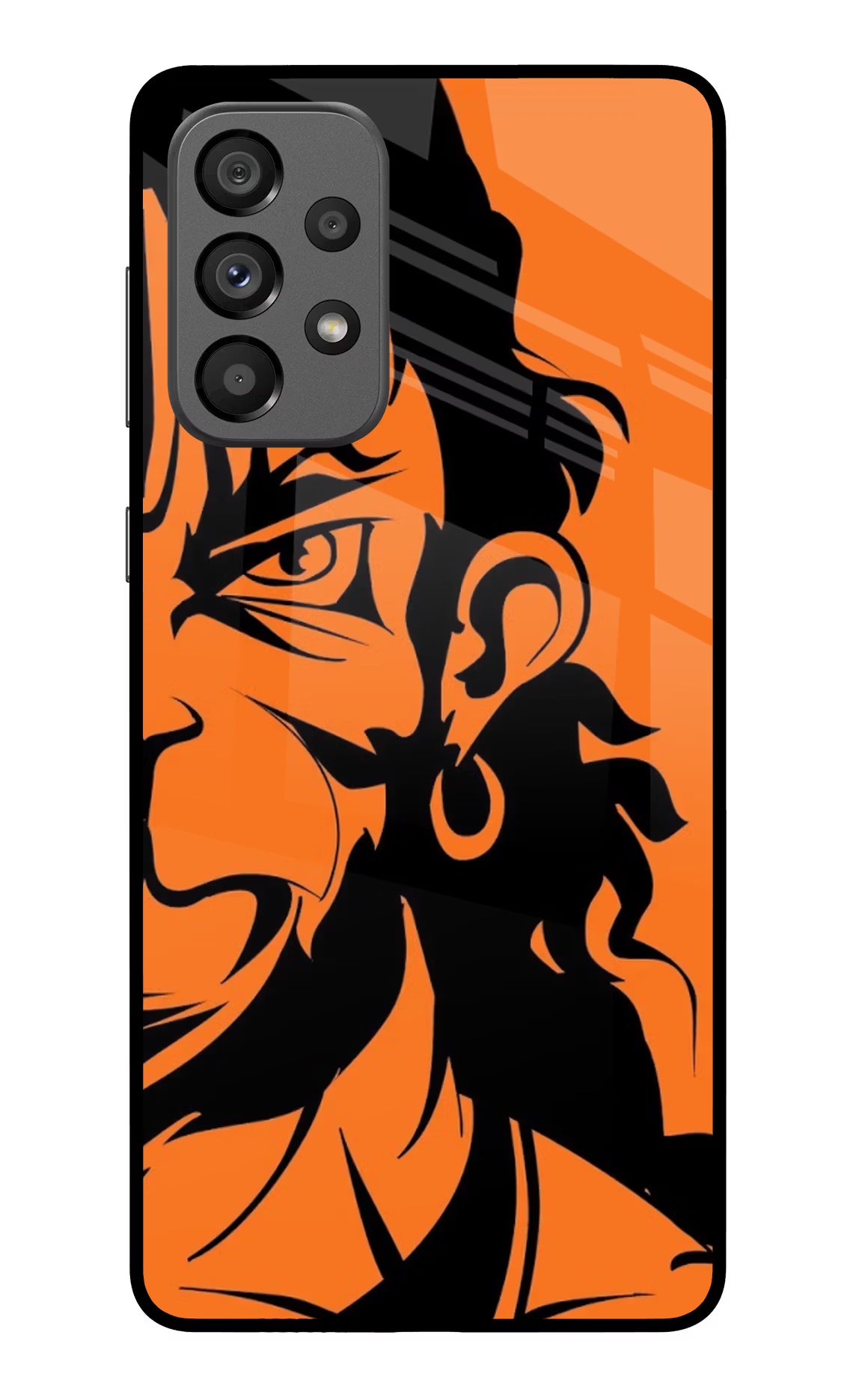 Hanuman Samsung A73 5G Glass Case Back Cover by Casekaro