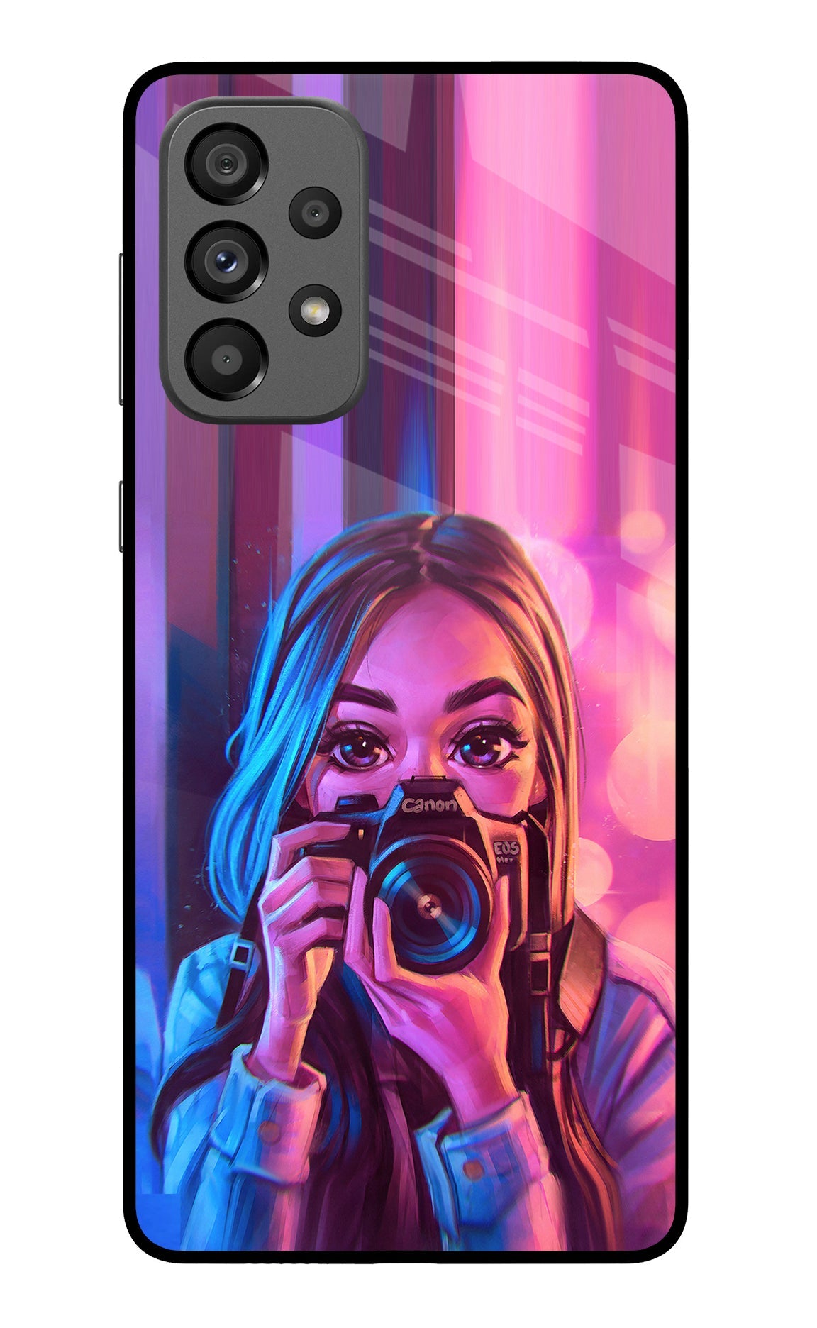 Girl Photographer Samsung A73 5G Back Cover