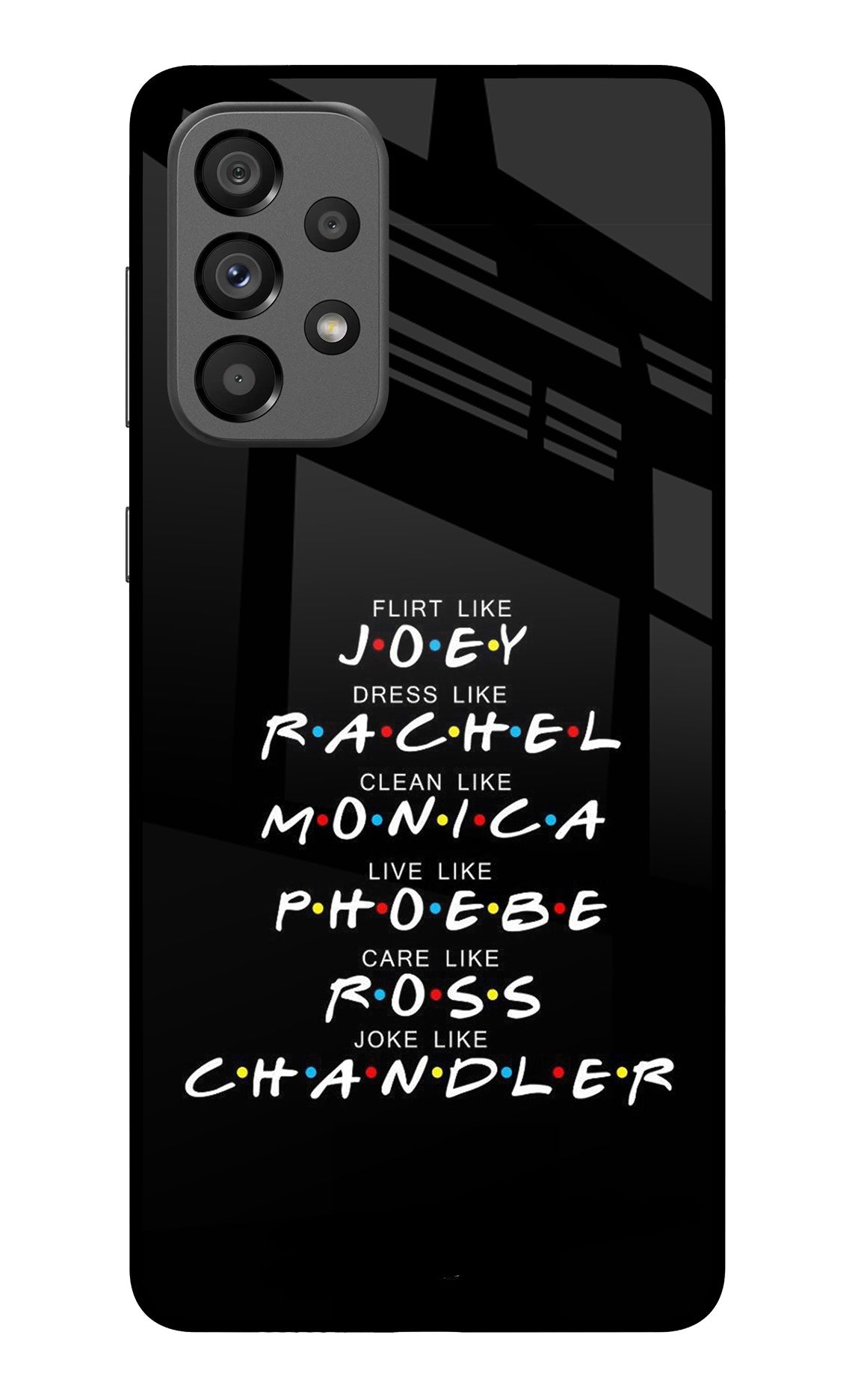 FRIENDS Character Samsung A73 5G Glass Case