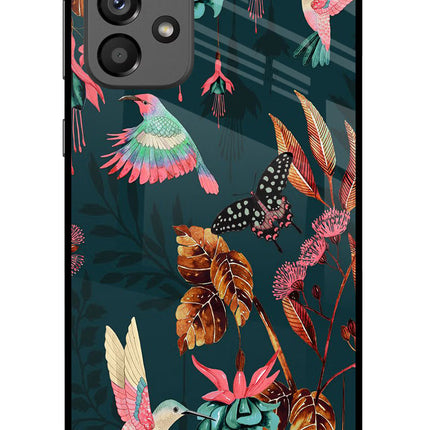 Birds Samsung A73 5G Glass Case Back Cover by Casekaro