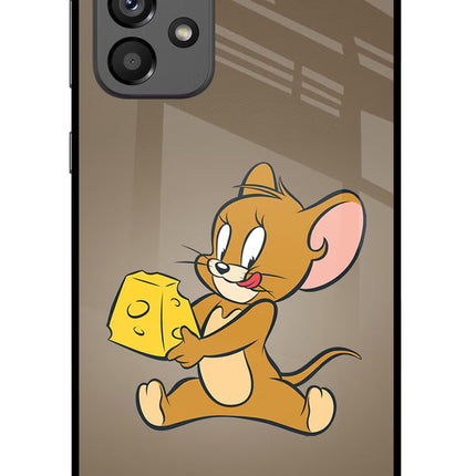 Jerry Samsung A73 5G Glass Case Back Cover by Casekaro