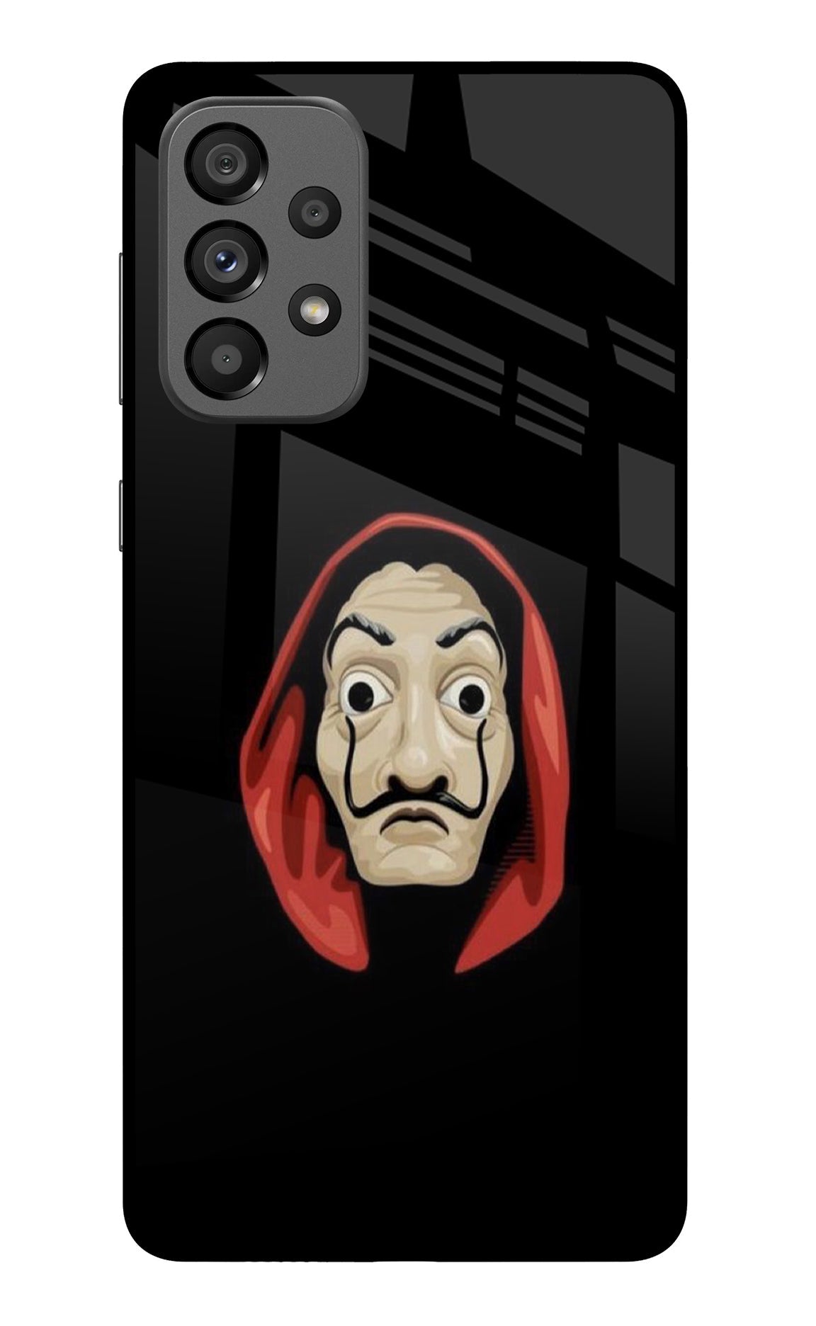 Money Heist Samsung A73 5G Glass Case