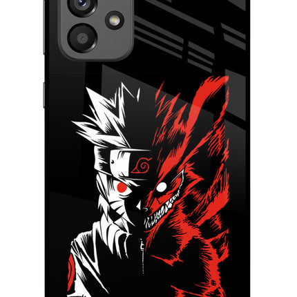 Naruto Two Face Samsung A73 5G Glass Case Back Cover by Casekaro